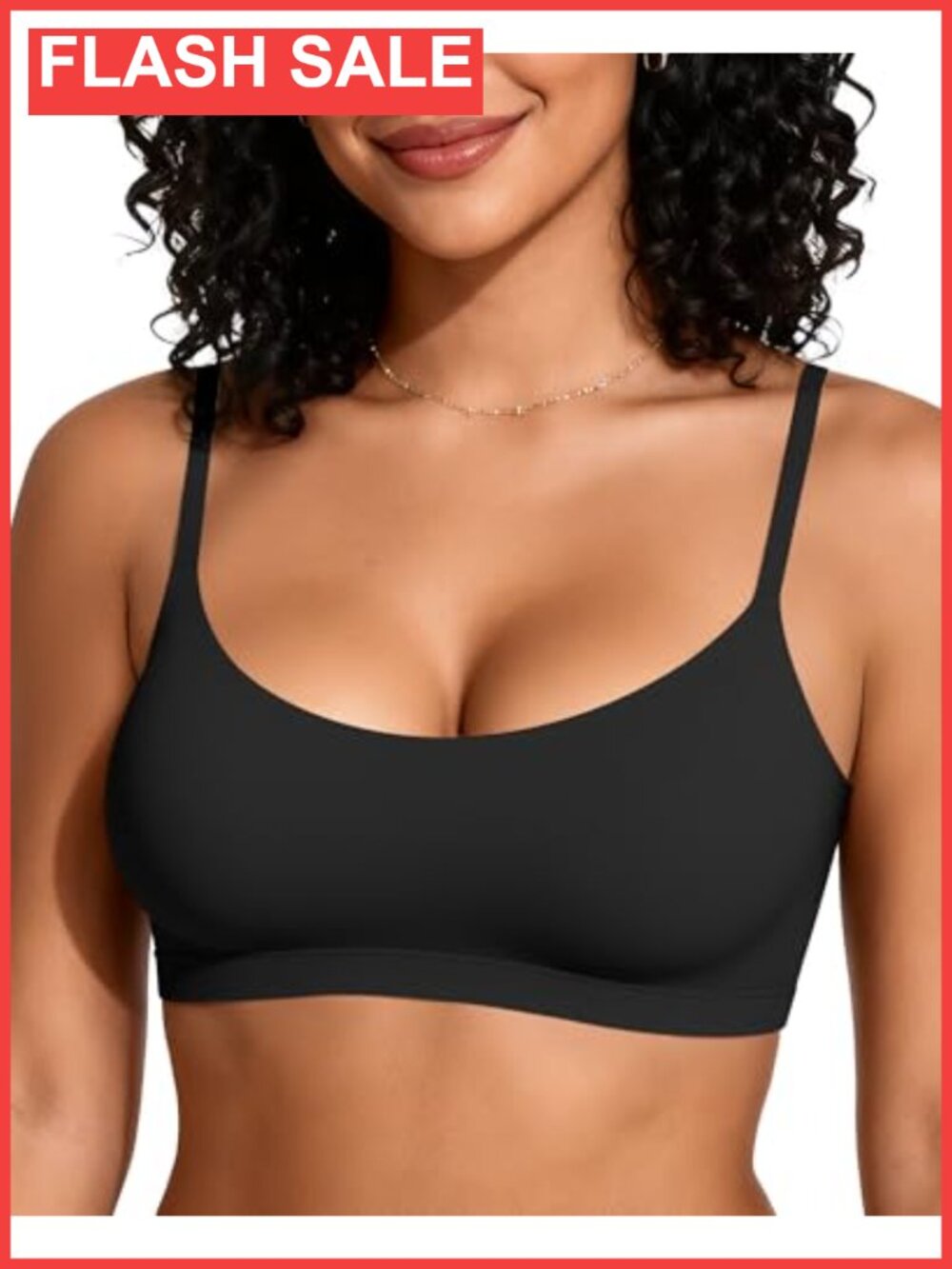 OEAK Women Seamless Cami Bra Wire Free Pull On Bralette Unlined Everyday